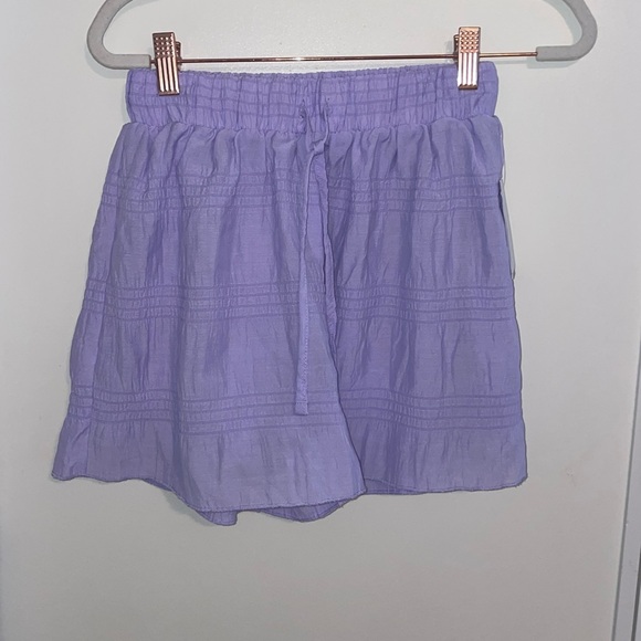 NWT BP Nordstrom Purple Spray Shorts with drawstrings | XS - Picture 1 of 9